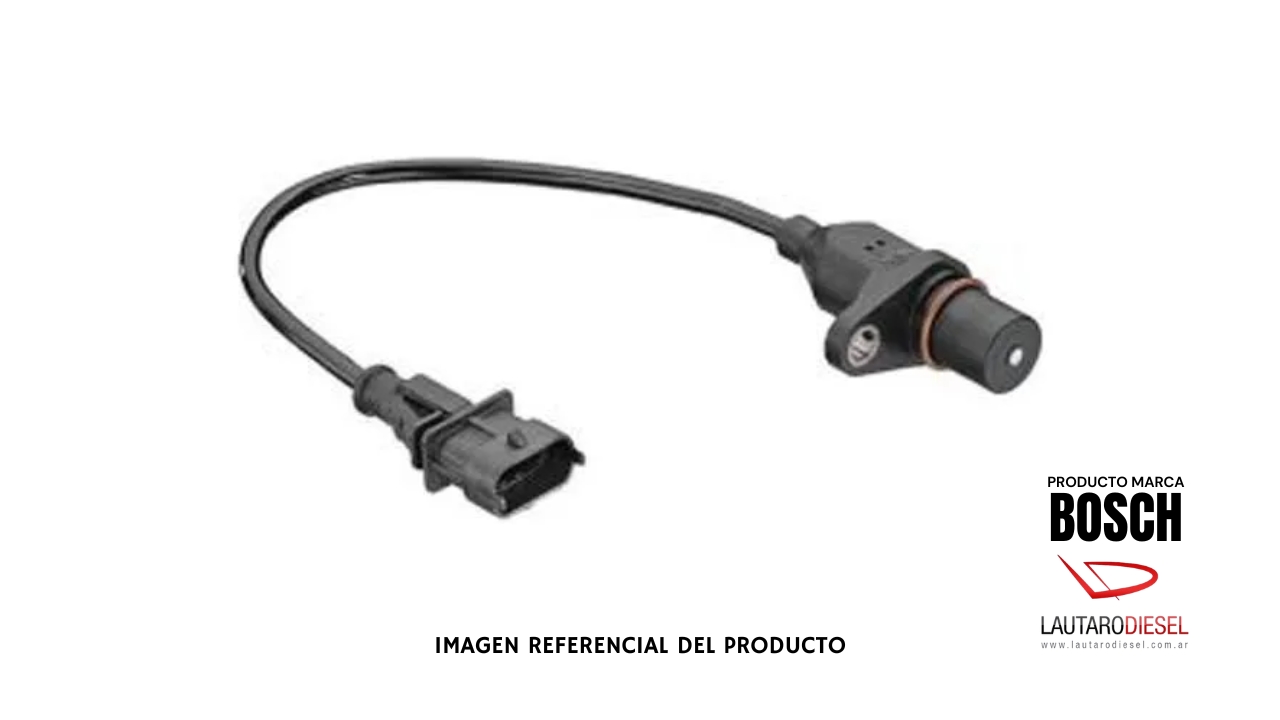 Sensor RPM cigueñal Bosch Iveco VW Ford | 4890190 0281002411