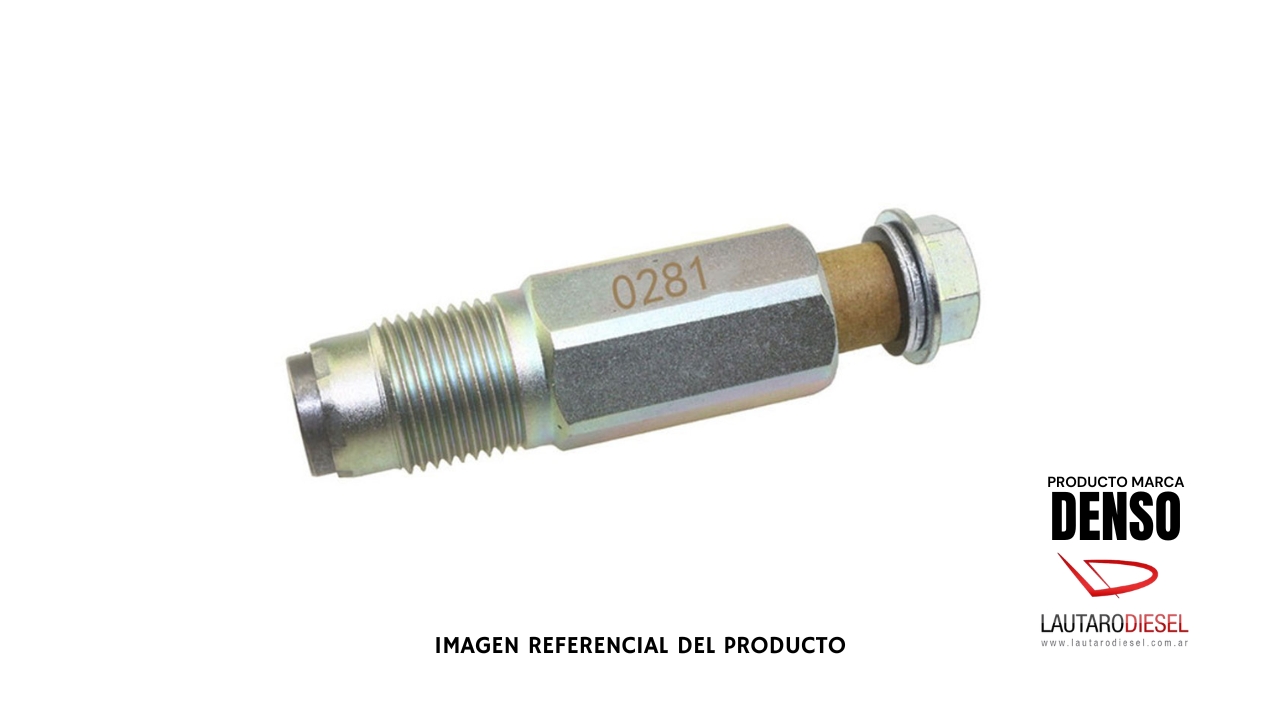 Valvula alivio presion para riel | Nissan NP300 Mitsubishi L200 Triton Hyundai HD78 John Deere Isuzu S10 motor VM con Denso 200HP | 095420-0281