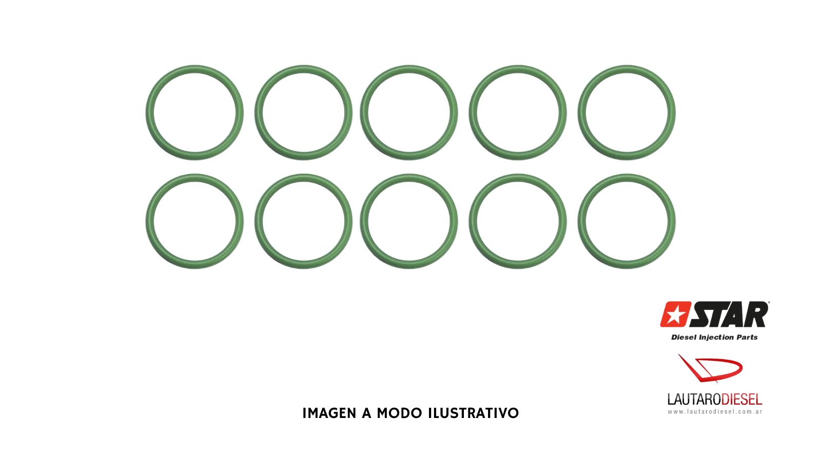 Oring de retorno Star para inyectores Bosch Piezoelectricos x10 unidades | 30.654