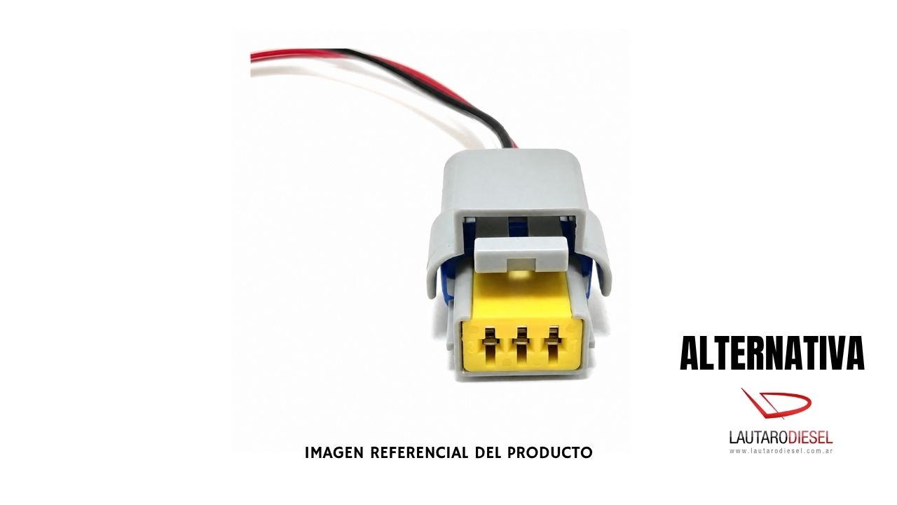 Conector electrico Delphi Bosch 3 pin sensor de riel | PRK 5538