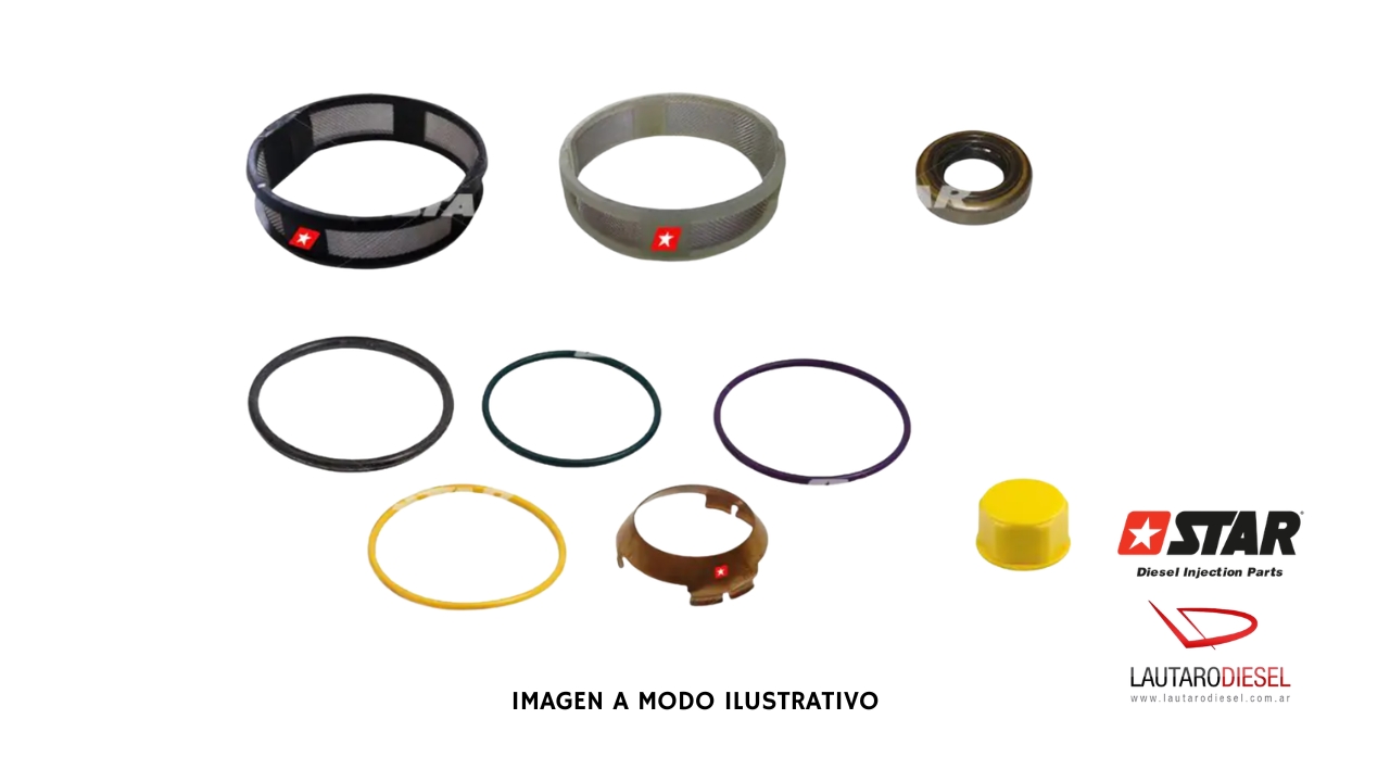 Kit reparacion inyector Star Diesel Cummins Scania ISX HPI QSX 60201