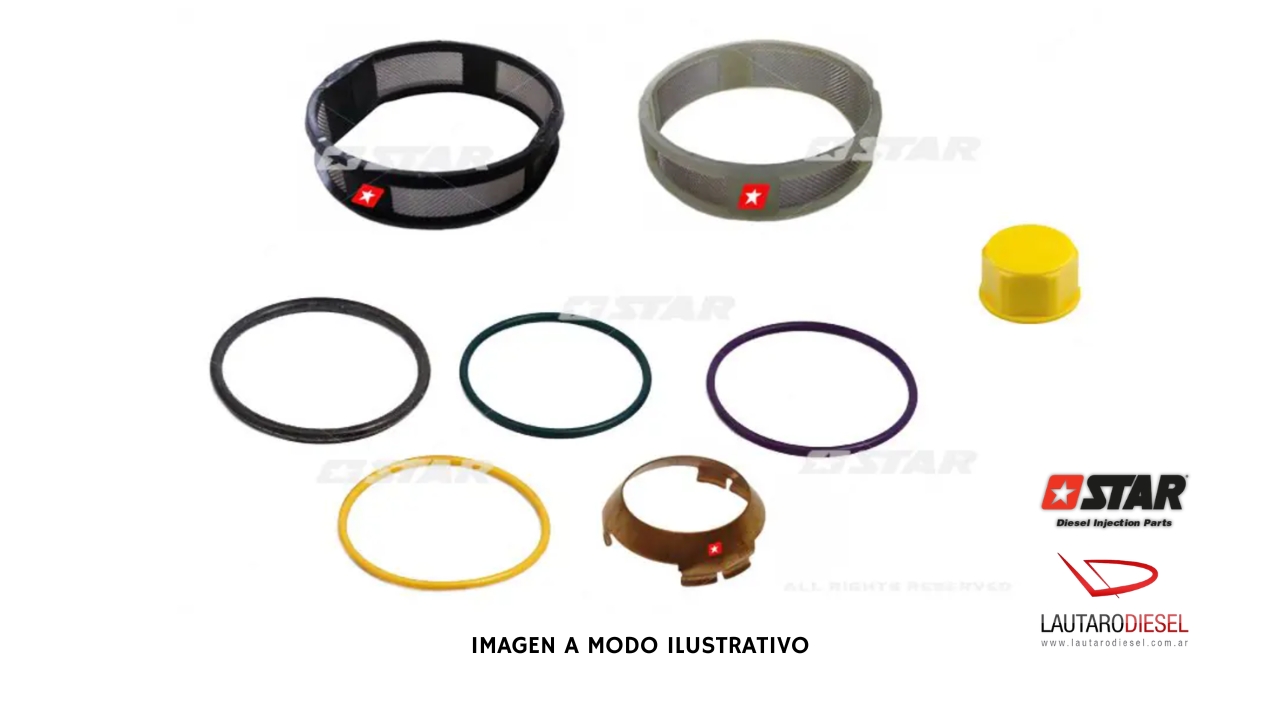 Kit reparacion inyector Star Diesel Cummins Scania ISX HPI QSX 60203