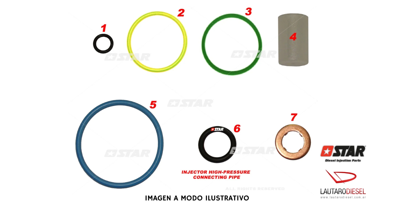 Kit reparacion inyector Star Diesel Scania XPI 60211/10