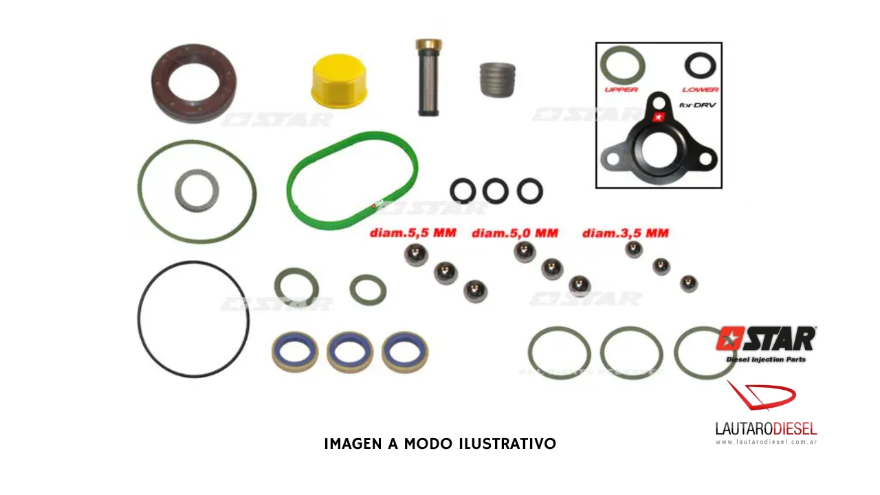 Kit reparo bomba Star Diesel Bosch CP1H Audi VW | 60096/50