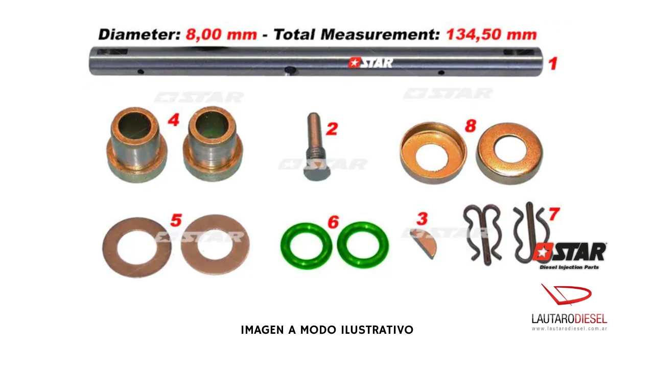 Kit reparo bomba Star Diesel Bosch STOP GOV/BH RQV P | 44052