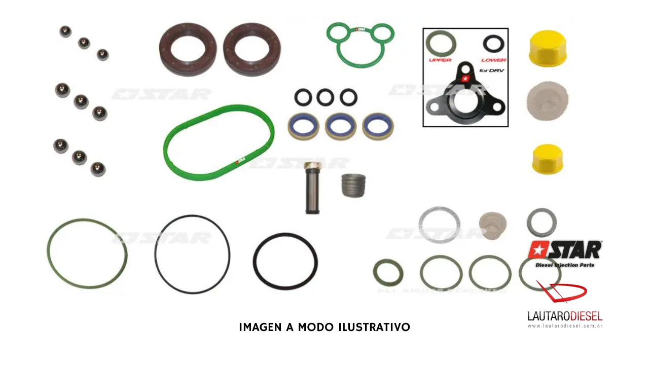 Kit reparo bomba Star Diesel CR tipo CP1H | 60096/38