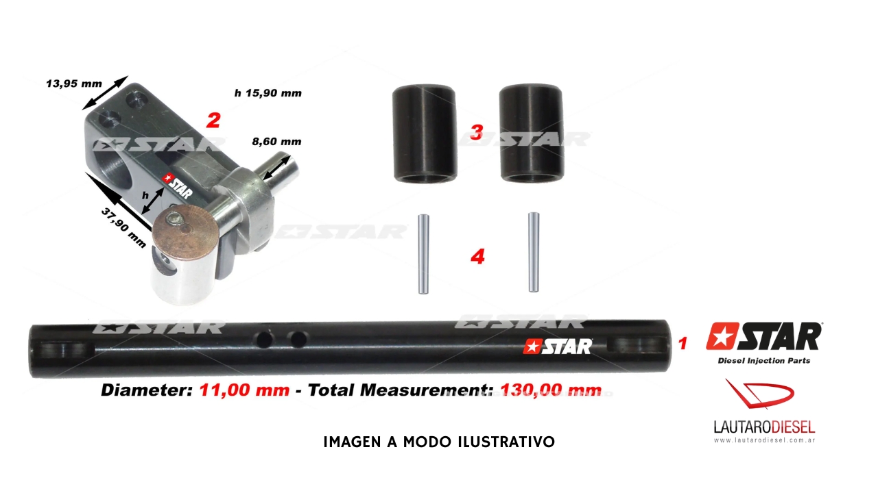 Kit reparo bomba Star Diesel GOV/BH RQV K 44035/05