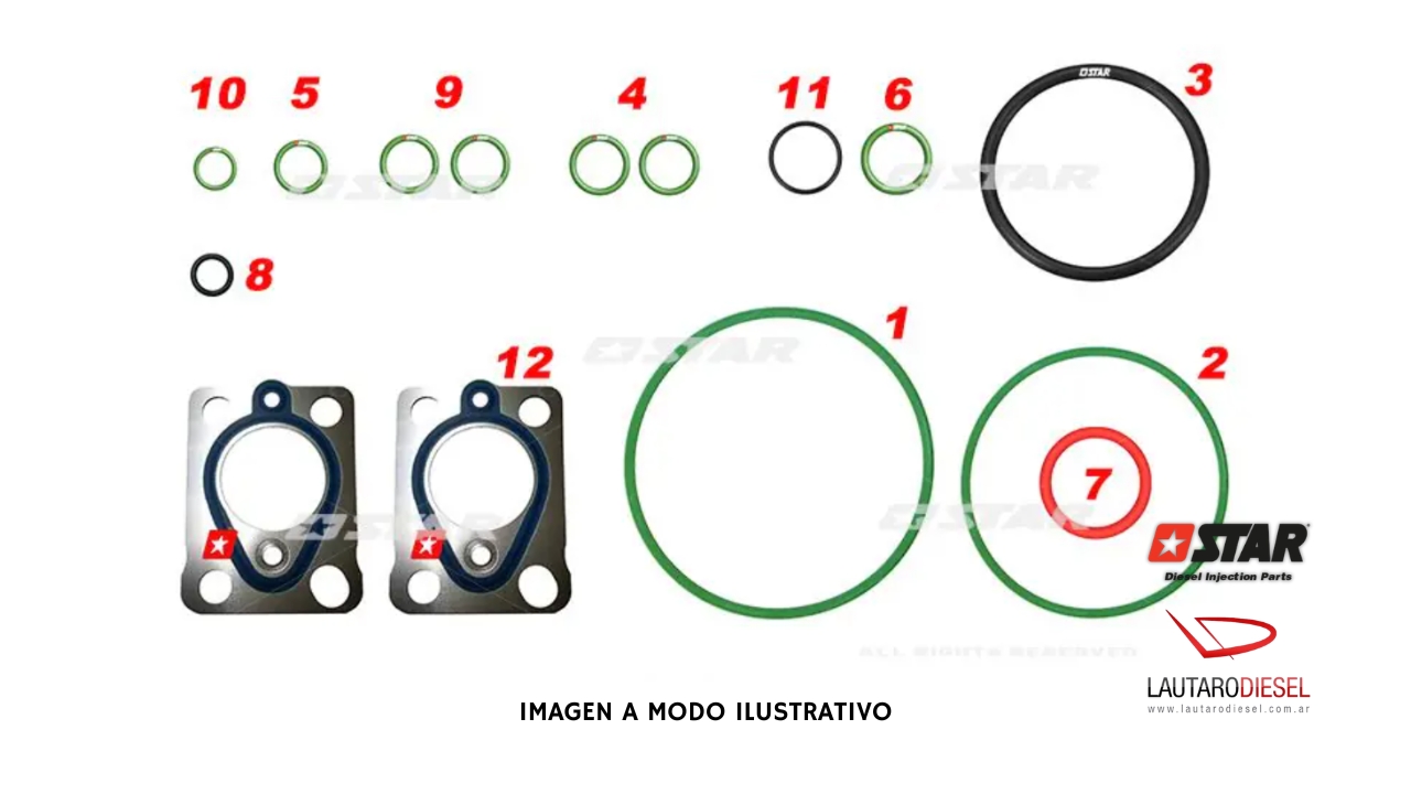 Kit reparo bomba Star Diesel Sprinter Delphi 60139/16