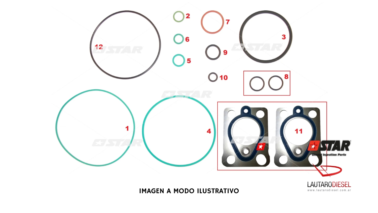 Kit reparo bomba Star Diesel | 6013917