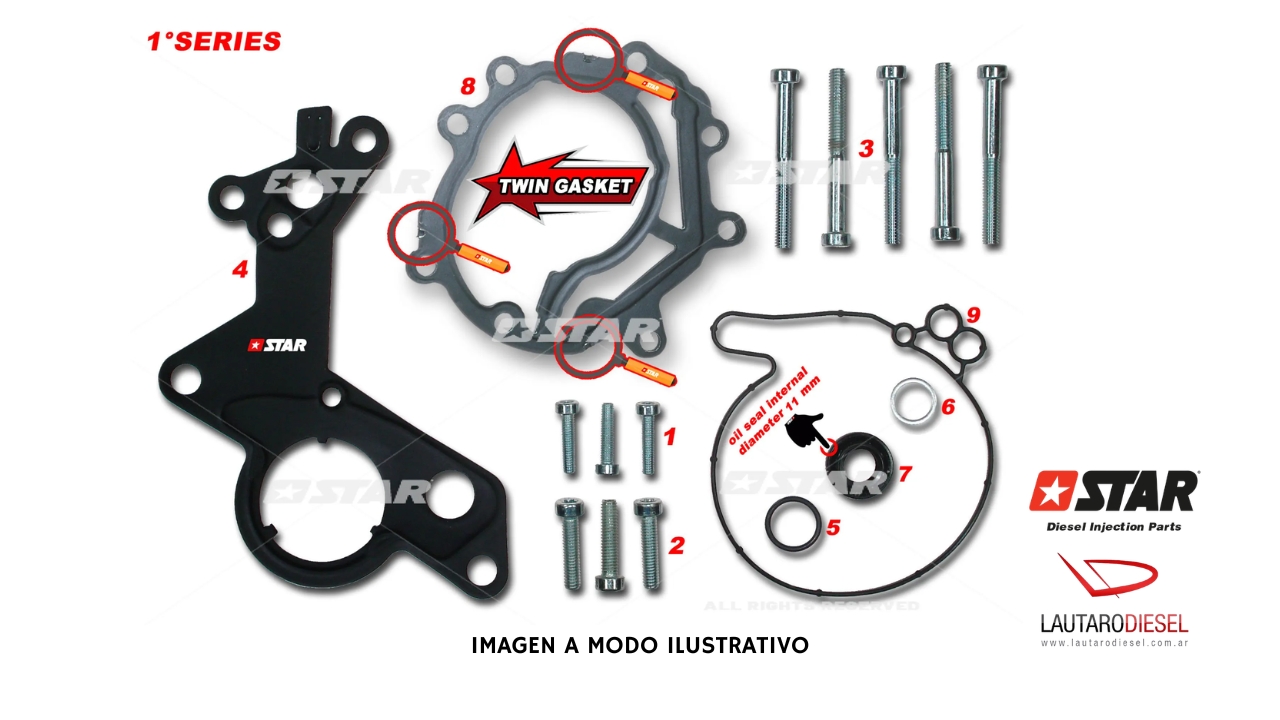 Kit reparo bomba Star Diesel tandem Audi VW 60216